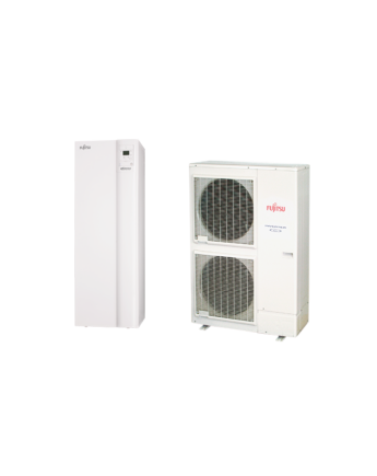 Fujitsu Waterstage HPDUO 14/1F WGYG140DG6/WOYG140LCTA split hőszivattyú 13.5 kW