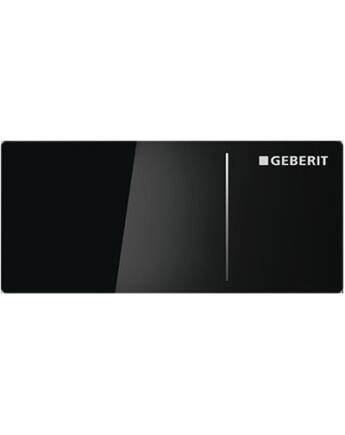 Geberit Sigma70 kétmennyiséges öblítés távvezérlő Sigma 12 cm, Fekete Üveg