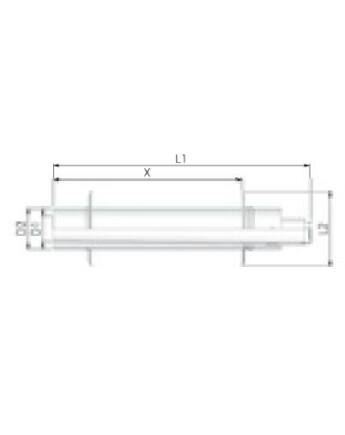 Tricox PPs/Alu parapet 110/160 mm 2db takaró lemezzel