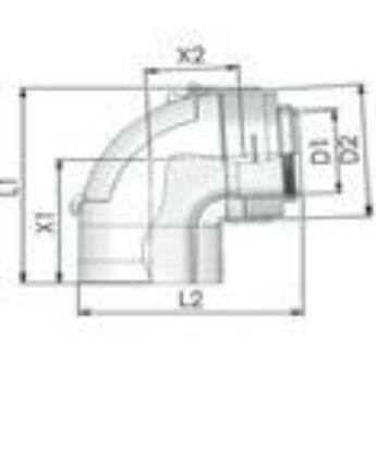 Tricox PPs/Alu ellenőrző könyök 80/125 mm 87°