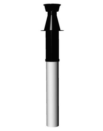 [PP60/100DDBS] Ricom Gas PPS/Alu 60/100-as Tetőátvezető készlet - fekete
