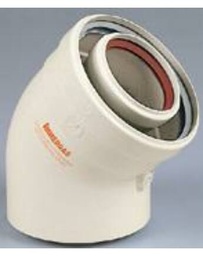 [3.010950] Immergas Ø 60/100 mm-es, 45°-os ív