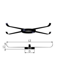 [FKP805] Tricox Központosító flexibilis rendszerhez, Ø 110 mm, 5 db/csomag