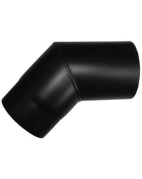 [FF180-45IV] Dunaterm Fekete füstcső 180 mm 45° ÍV