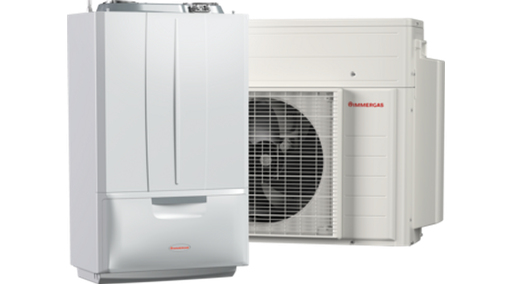Immergas Victrix Hybrid monoblokkos hőszivattyú 4 kW + kondenzációs gázkazán 24 kW