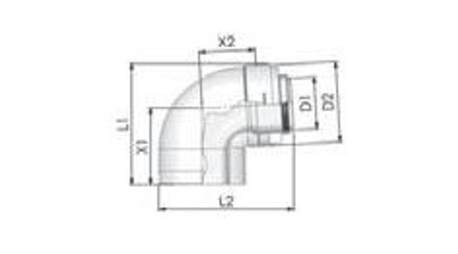 [PAKÖ501C] Tricox PPs/Alu könyök 60/100mm, 87°