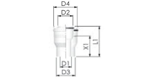 [PBÖ5060] Tricox PPs/Alu bővítő 60/100mm-80/125mm