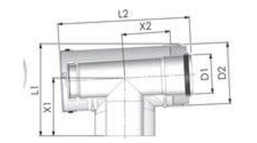 [PAET05] Tricox PPs/Alu ellenőrző T-idom 110/160mm