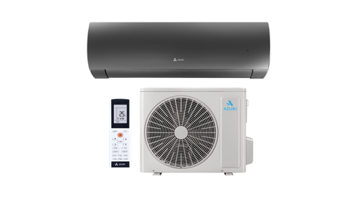 AZURI BLACK SUPRA AZI-WO50VB oldalfali split klíma csomag 5,2 kW (Fekete)