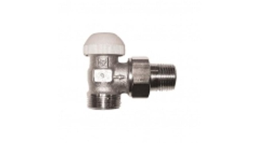 [1772491] Herz 1/2" termosztatikus sarok radiátorszelep (1/2" BM csatlakozással)
