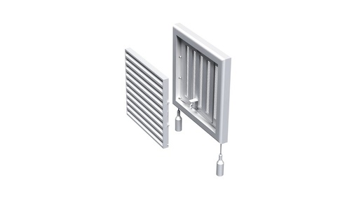 [MV-100RS] Vents MV 100Rs Műanyag Szellőzőrács Szabályozható Zsaluval