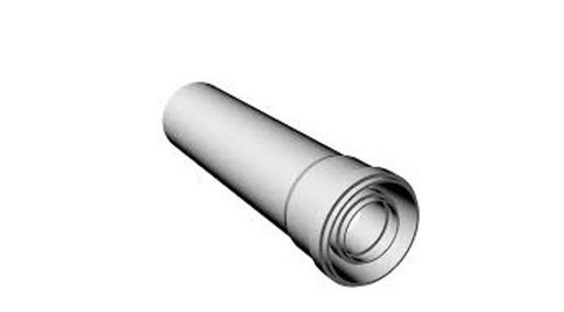[PP60/100R500] Ricom gas Ø 60/100 mm-es, 0,5m-es toldócső