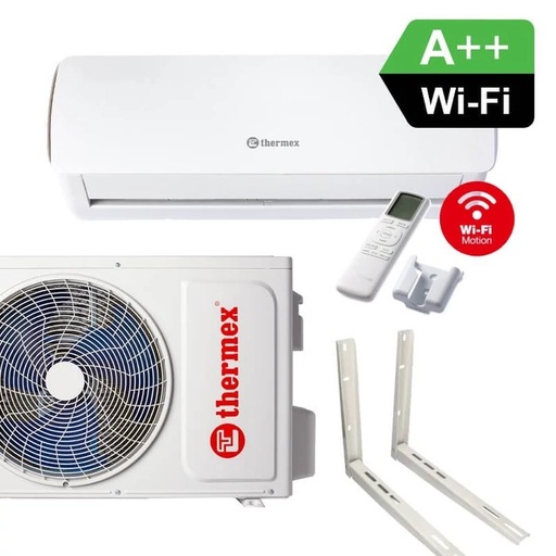 THERMEX SUR 12 WiFi oldalfali split hűtő-fűtő klíma, csepptálca fűtéssel, tartó konzollal (R32 - 3,5 kW)