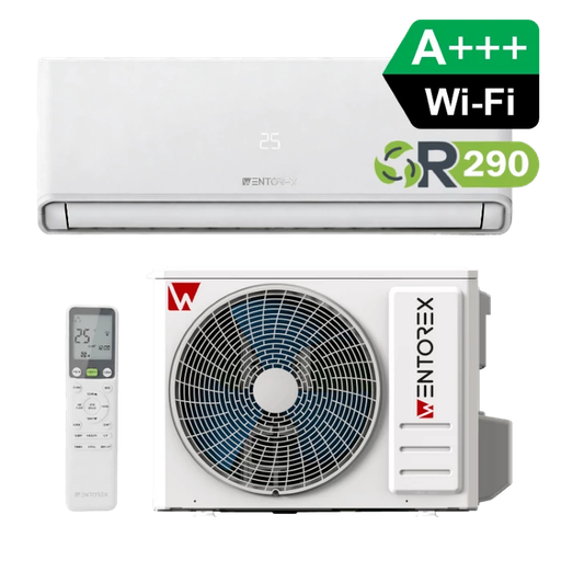 WENTOREX Montana 12 WiFi oldalfali split hűtő-fűtő klíma csepptálca fűtéssel (R290 - 3,65 kW)
