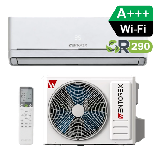 WENTOREX Nevada 12 WiFi oldalfali split hűtő-fűtő klíma csepptálca fűtéssel (R290 - 3,65 kW)