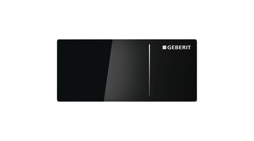 [115.630.SJ.1] Geberit Sigma70 kétmennyiséges öblítés távvezérlő Sigma 12 cm, Fekete Üveg