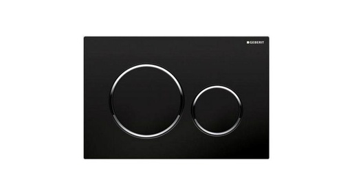 [115.085.KM.1] Geberit Omega20 működtető nyomólap fekete / fényes króm / fekete