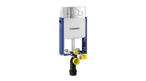 [110.319.11.5] Geberit Kombifix WC szerelőelem fali WC részére Sigma 12cm-es öblítőtartállyal, ECO, Sigma01 Alpin fehér nyomólappal