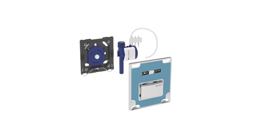 [116.016.DW.5] Geberit Sigma10 pneumatikus vizelde vezérlés (mélyfekete RAL 9005)