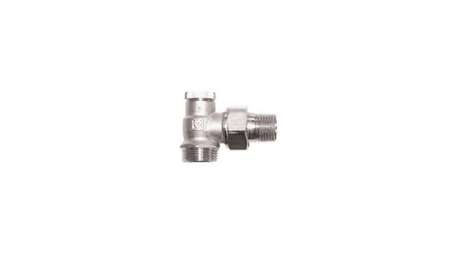 [1374801] Herz 1/2" sarok visszatérő radiátorszelep (3/4" eurokónus csatlakozással)