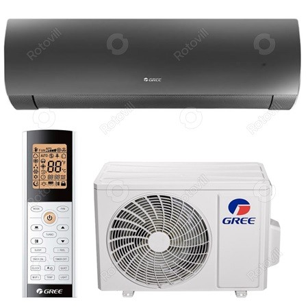 Klíma Gree GWH09ACCXB-K6DNA1G Dark Pro 2,7 kW szett