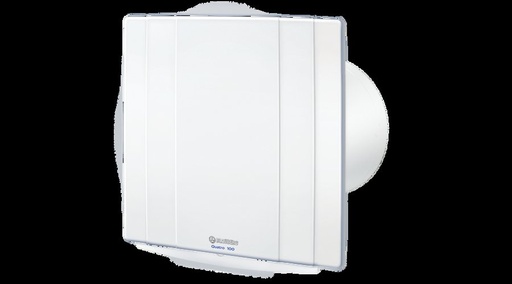 [Quatro 100 H] Blauberg Quatro 100 H Zárt előlappal szerelt dekor ventilátor (fehér) Időkapcsolóval, Páraérzékelővel és Golyóscsapággyal