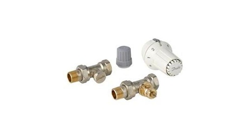 [013G2229] Danfoss szelepszett egyenes 1/2" O gyűrűs hollandival, RAS-C KLIKK termofejjel