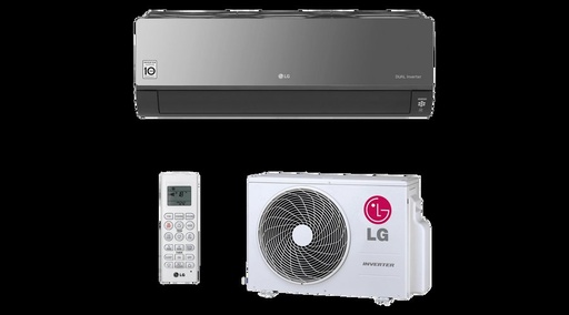 [AC24BK] LG AC24BK ART COOL Mirror oldalfali split klíma csomag 7,1 kW, beépített Wi-Fi