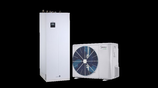 [MHA-V16W/D2N8-B-IWT240] Midea split hőszivattyú 16 kW Beépített HMV tárolós MHA-V16W/D2N8-B-IWT240 (1 fázis R32)