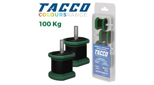 [9898-037] VECAMCO TACCO 9898-037 (100kg) 4db/csomag zöld Klíma kültéri rezgéscsillapító gumibak