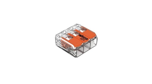 [221-413] WAGO Kompakt csatlakozó 3x 0,14-4mm2, oldható (50db/doboz)