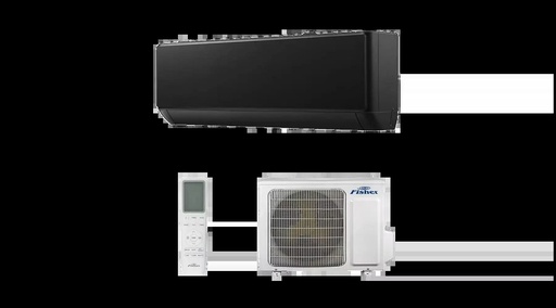 [FSAIF-BL-91FE3/FSOAIF-BL-91FE3] Fisher Black FSAIF-BL-91FE3/FSOAIF-BL-91FE3 oldalfali split klíma csomag 2,61 kW