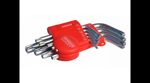 [50892] Koelner MO TORXKULCS KÉSZL …. MN-54-106 TORX készlet 9 db-os (T10,15,20,25,27,30,40,45,50-ig)