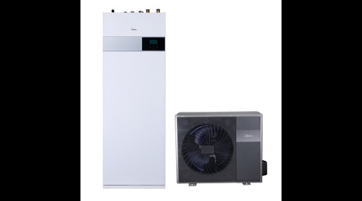 [MHA-V16W/D2N8-B2H2-IWT240] Midea MHA-V16W/D2N8-B2H2-IWT240 Beépített HMV tárolós split hőszivattyú 16 kW (1 fázis, R32, 240L)