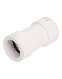 [9899-041-08] Kondenzvíz elvezető cseppvízcső 20/20 toldó/karmantyú merev fehér
