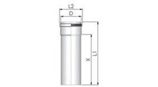 [PCS106] Tricox PPs cső 60mm, hossz 500 mm