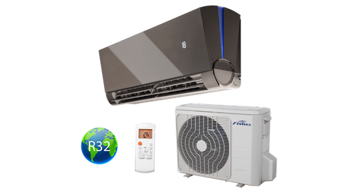 [FSAUIF-Art-93AE3-B] Fisher Art FSAUIF-Art-93AE3-B Antracit oldalfali split klíma csomag 2,6 kW