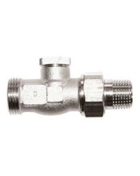 [1373311] Herz 1/2" egyenes visszatérő radiátorszelep (3/4" euk. csatlakozással)