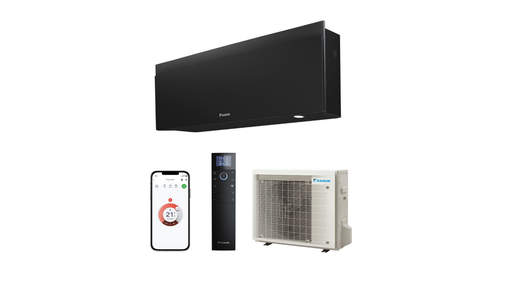 [FTXJ50AB/RXJ50A] Daikin FTXJ50AB/RXJ50A Emura oldalfali split klíma csomag 4,8 kW fekete