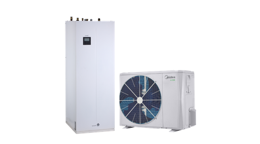 [MHA-V12W/D2RN8-B-IWT240] Midea split hőszivattyú 12 kW Beépített HMV tárolós MHA-V12W/D2RN8-B-IWT240 (3 fázis R32)
