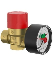 [s27687] Flamco Prescomano bizt. szelep+manométer 1/2" 3bar