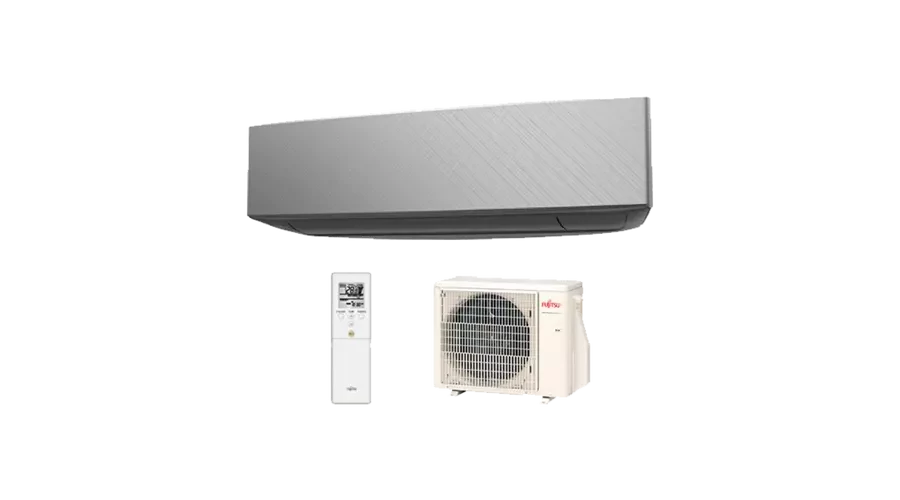 [ASEG14KETF-B/AOEG14KETA] Fujitsu Design ASEG14KETF-B/AOEG14KETA oldalfali split klíma csomag 4,2 kW (Szürke)