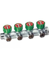 [3824134] FAR Szelepes Osztó gyűjtő 4 körös, 1"-3/4"
