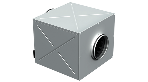[VENTS-6304] Vents KSD 4E 250 Hangszigetelt Csatornaventilátor Horganyzott Acélházban
