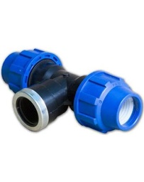 [kpem253/425bmt] KPE T-idom műanyag BM 25-3/4"-25