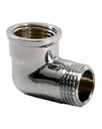 [1/2kbkkr] Réz menetes könyök króm KB 1/2"