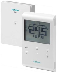 [RDE100.1RFS] Siemens RDE100.1 RFS heti időprogramos vezeték nélküli szobatermosztát, vevőegységgel együtt