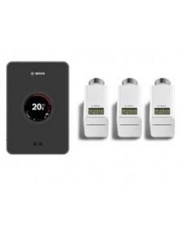 [7736701394] Bosch EasyControl set CT 200 Wifi-s szabályzó Fekete + 3 db termosztátfej