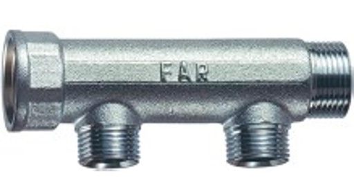[Osztó gyűjtő 2 körös, KM 1"-1/2"] FAR Osztó gyűjtő 2 körös, KM 1"-1/2"