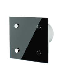 [100-MODERN-T-BLACK] Vents 100 Modern T Black Dekoratív Ventilátor Fekete PVC Előlappal Időkapcsolóval